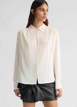 Camicia con pieghe