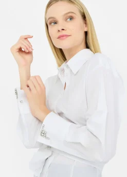 Camicia con ricami gioiello