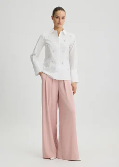 Camicia con ricami gioiello