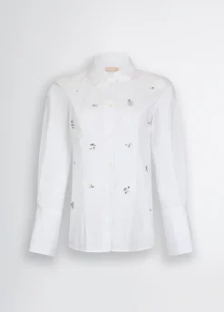 Camicia con ricami gioiello