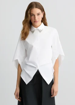 Camicia con ricami gioiello