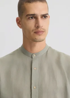 Camicia coreana 100% lino