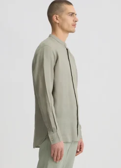 Camicia coreana 100% lino