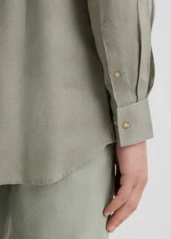 Camicia coreana 100% lino
