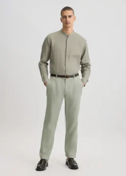 Camicia coreana 100% lino