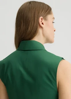 Camicia cropped con nodo
