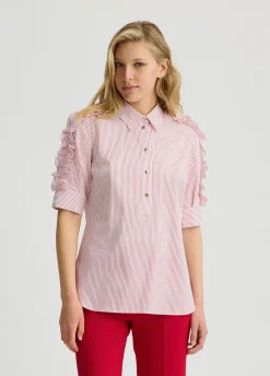 Camicia in cotone con righe