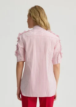 Camicia in cotone con righe