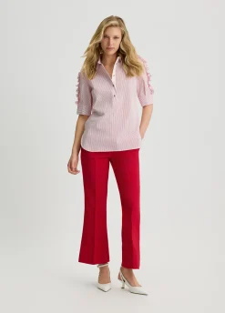 Camicia in cotone con righe