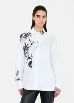 Camicia in cotone con stampa