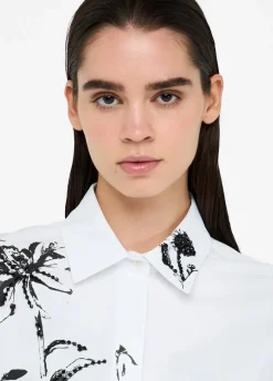 Camicia in cotone con stampa