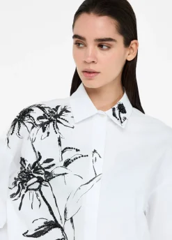 Camicia in cotone con stampa