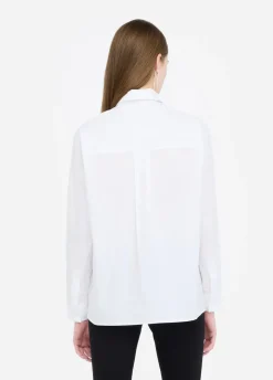 Camicia in cotone con strass
