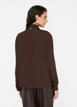 Camicia in crêpe de chine