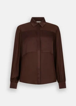 Camicia in crêpe de chine