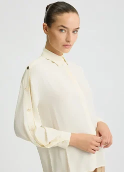Camicia in crêpe de chine