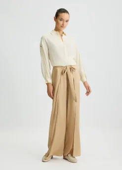 Camicia in crêpe de chine
