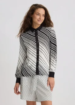 Camicia in crêpe de chine