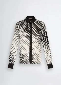 Camicia in crêpe de chine