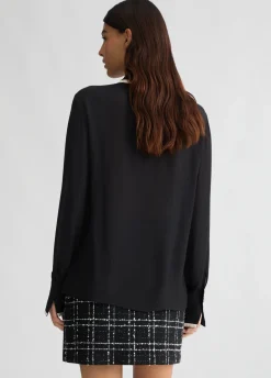 Camicia in crêpe de chine