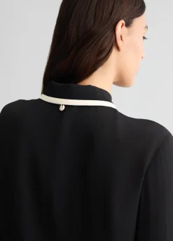 Camicia in crêpe de chine