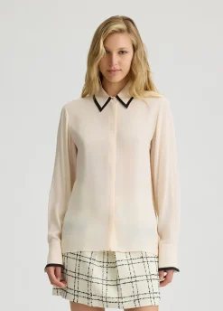 Camicia in crêpe de chine