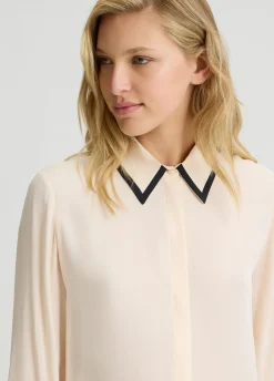 Camicia in crêpe de chine