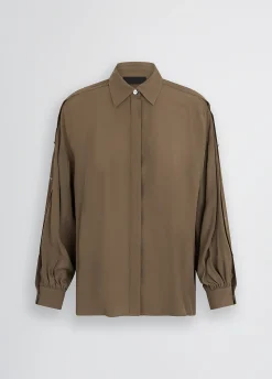 Camicia in crêpe de chine