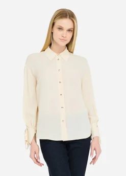 Camicia in crêpe de chine