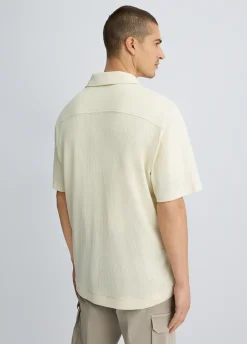 Camicia in jersey traforato