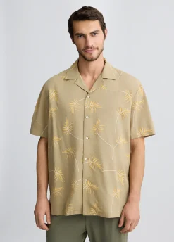 Camicia in lino e cotone