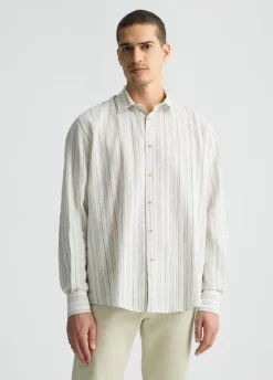 Camicia in lino e cotone