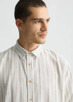Camicia in lino e cotone