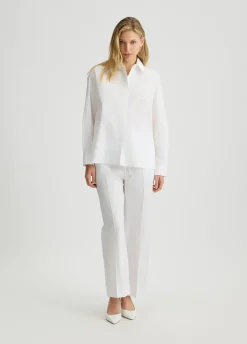 Camicia in popeline e organza