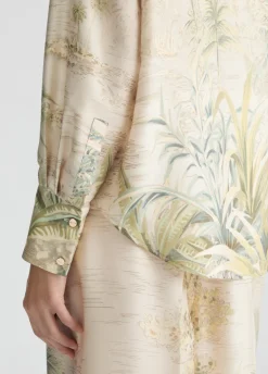 Camicia in twill con stampa