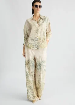 Camicia in twill con stampa