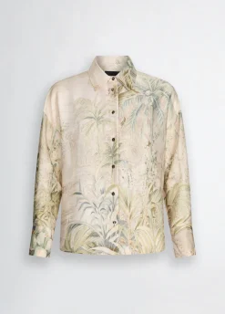 Camicia in twill con stampa
