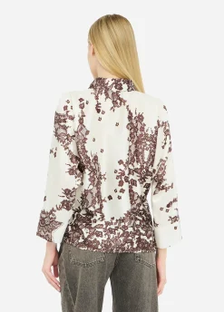 Camicia in twill stampato