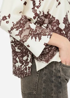 Camicia in twill stampato