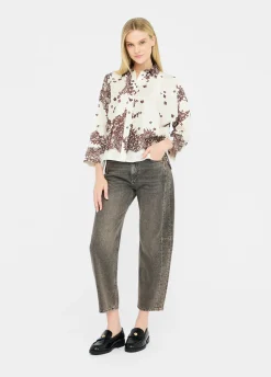 Camicia in twill stampato