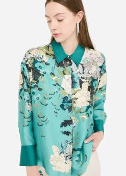 Camicia in twill stampato