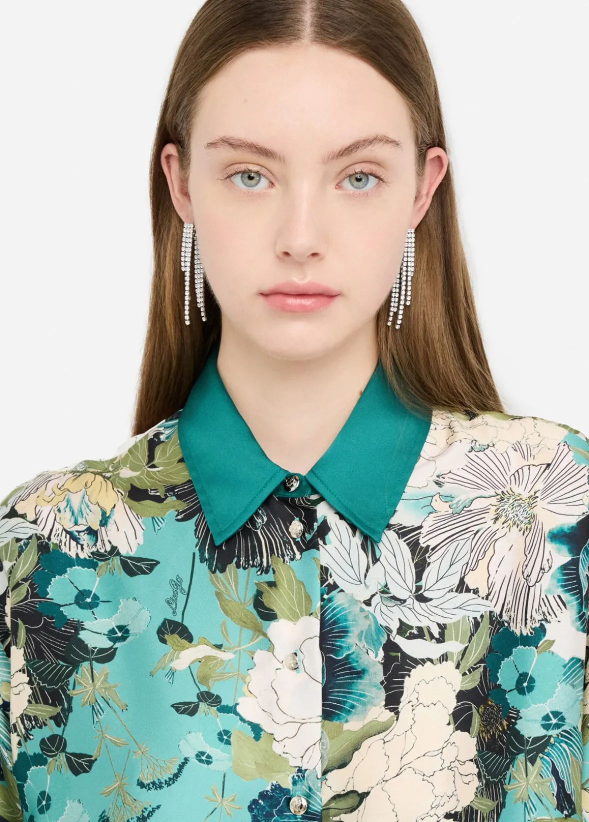 Camicia in twill stampato