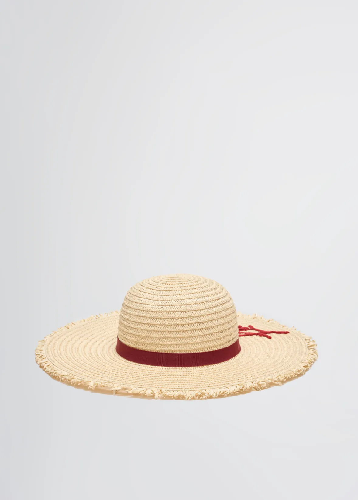 Cappello in rafia con logo