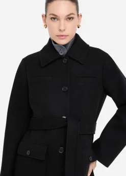 Cappotto con cintura