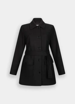 Cappotto con cintura