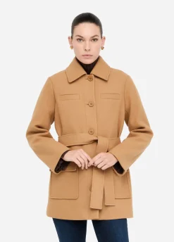 Cappotto con cintura
