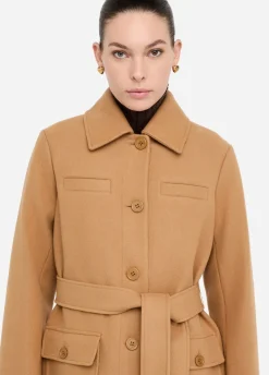 Cappotto con cintura