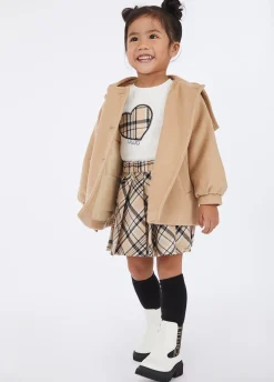 Cappotto doppiopetto con cappuccio