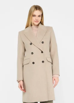 Cappotto doppiopetto in lana