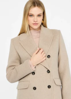 Cappotto doppiopetto in lana
